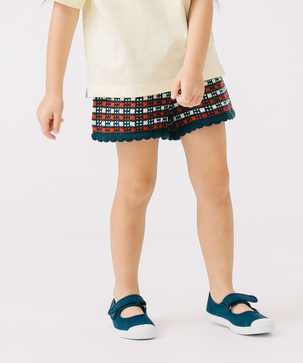 Japanese children's clothing B:MING by BEAMS knitted shorts 90-120cm girls summer PANTS