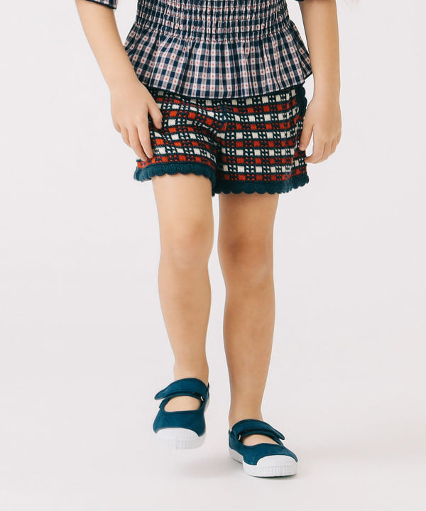 Japanese children's clothing B:MING by BEAMS knitted shorts 90-120cm girls summer PANTS