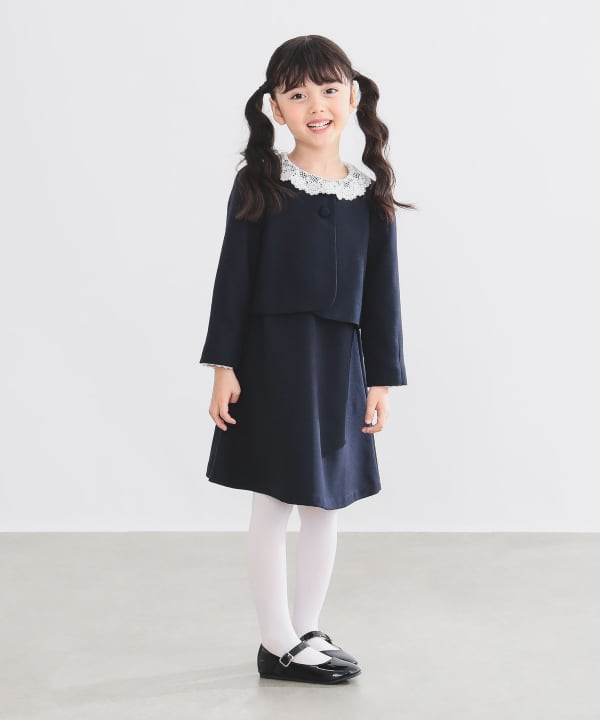 Japanese children's clothing B:MING by BEAMS dress 100-130cm girls summer dress for interviews/banquets/performances