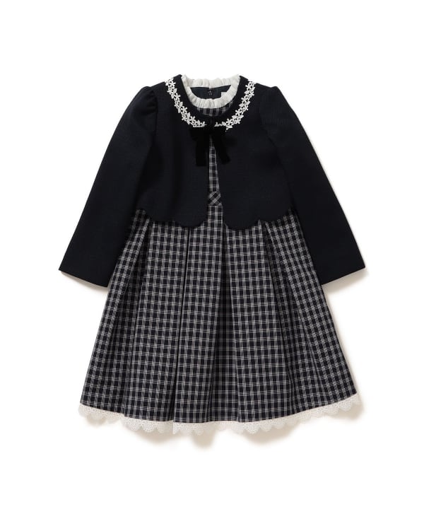 Japanese children's clothing B:MING by BEAMS dress coat and dress 100-130cm girls summer outerwear dresses for interviews/banquets/performances