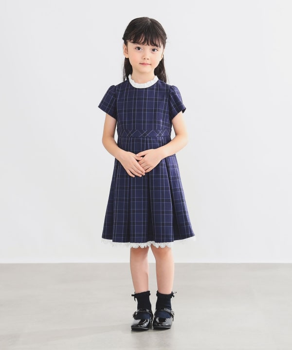 Japanese children's clothing B:MING by BEAMS dress coat and dress 100-130cm girls summer outerwear dresses for interviews/banquets/performances