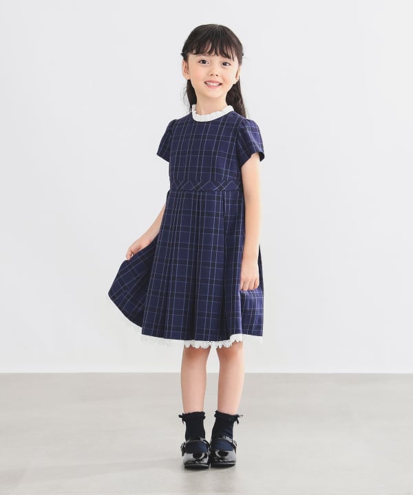 Japanese children's clothing B:MING by BEAMS dress coat and dress 100-130cm girls summer outerwear dresses for interviews/banquets/performances