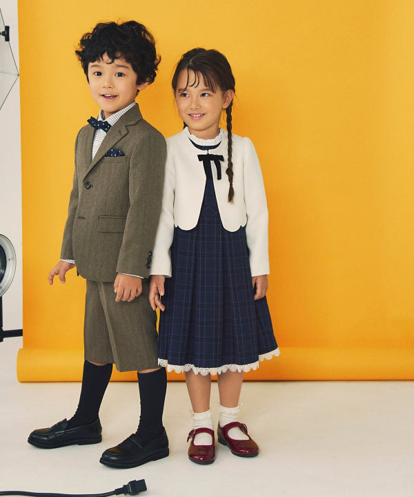 Japanese children's clothing B:MING by BEAMS dress coat and dress 100-130cm girls summer outerwear dresses for interviews/banquets/performances