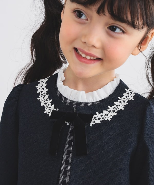 Japanese children's clothing B:MING by BEAMS dress coat and dress 100-130cm girls summer outerwear dresses for interviews/banquets/performances