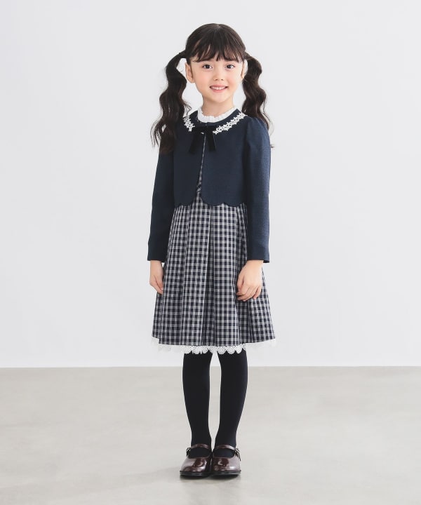 Japanese children's clothing B:MING by BEAMS dress coat and dress 100-130cm girls summer outerwear dresses for interviews/banquets/performances
