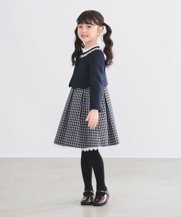 Japanese children's clothing B:MING by BEAMS dress coat and dress 100-130cm girls summer outerwear dresses for interviews/banquets/performances