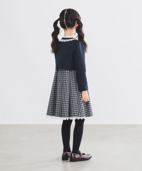Japanese children's clothing B:MING by BEAMS dress coat and dress 100-130cm girls summer outerwear dresses for interviews/banquets/performances