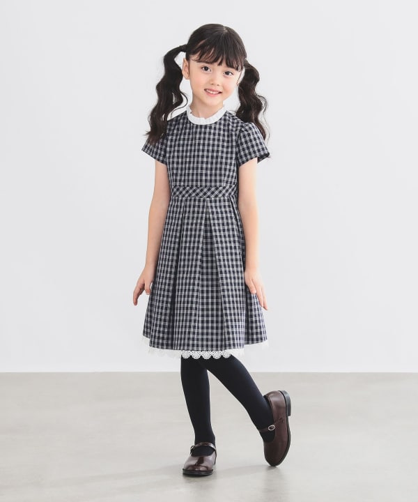 Japanese children's clothing B:MING by BEAMS dress coat and dress 100-130cm girls summer outerwear dresses for interviews/banquets/performances