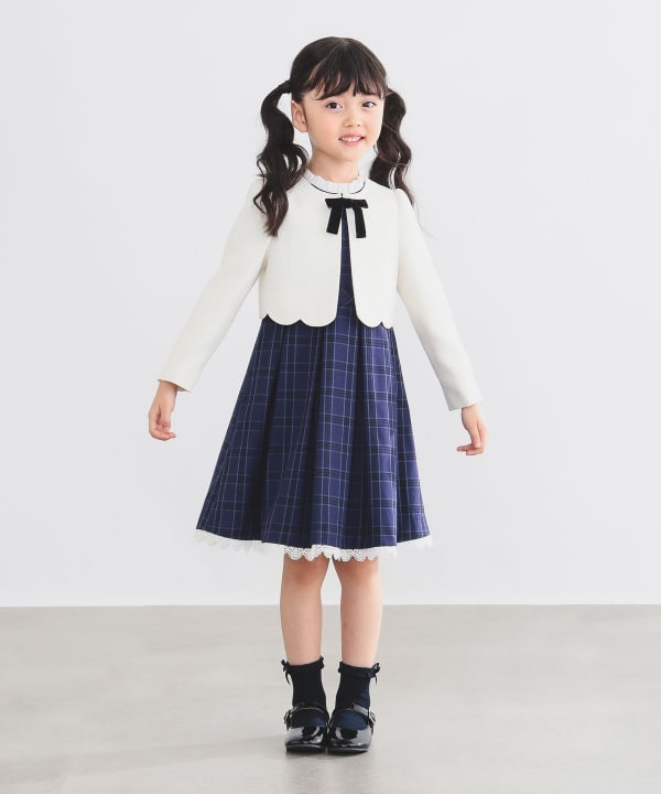 Japanese children's clothing B:MING by BEAMS dress coat and dress 100-130cm girls summer outerwear dresses for interviews/banquets/performances