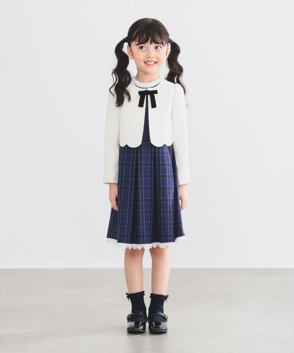 Japanese children's clothing B:MING by BEAMS dress coat and dress 100-130cm girls summer outerwear dresses for interviews/banquets/performances