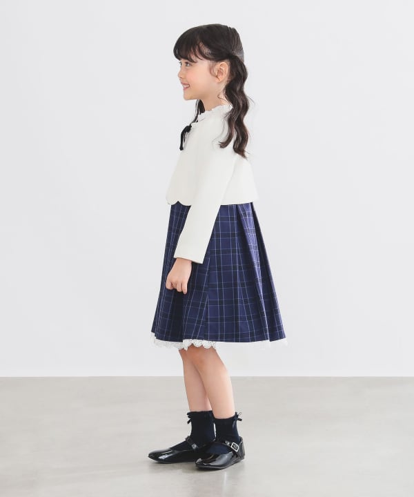Japanese children's clothing B:MING by BEAMS dress coat and dress 100-130cm girls summer outerwear dresses for interviews/banquets/performances