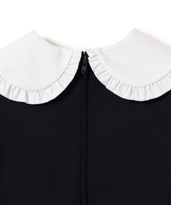 Japanese children's clothing B:MING by BEAMS dark blue dress 100-130cm girls summer dress for interviews/banquets/performances