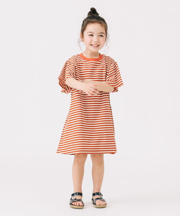 Japanese B:MING by BEAMS Striped Dress (100-140cm) for Girls Summer