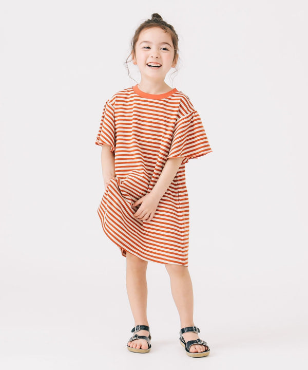 Japanese B:MING by BEAMS Striped Dress (100-140cm) for Girls Summer