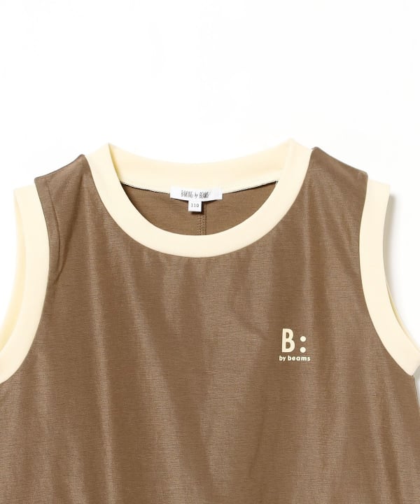 B:MING by BEAMS Amphibious UV-Protected Tank Dress (100-140cm) for Girls: Summer Outerwear. Summer Swimwear Special.
