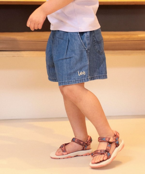 Japanese children's clothing B:MING by BEAMS x Lee denim culottes 110-150cm girls' summer PANTS