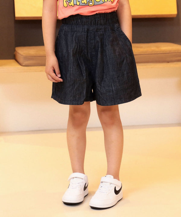 Japanese children's clothing B:MING by BEAMS x Lee denim culottes 110-150cm girls' summer PANTS