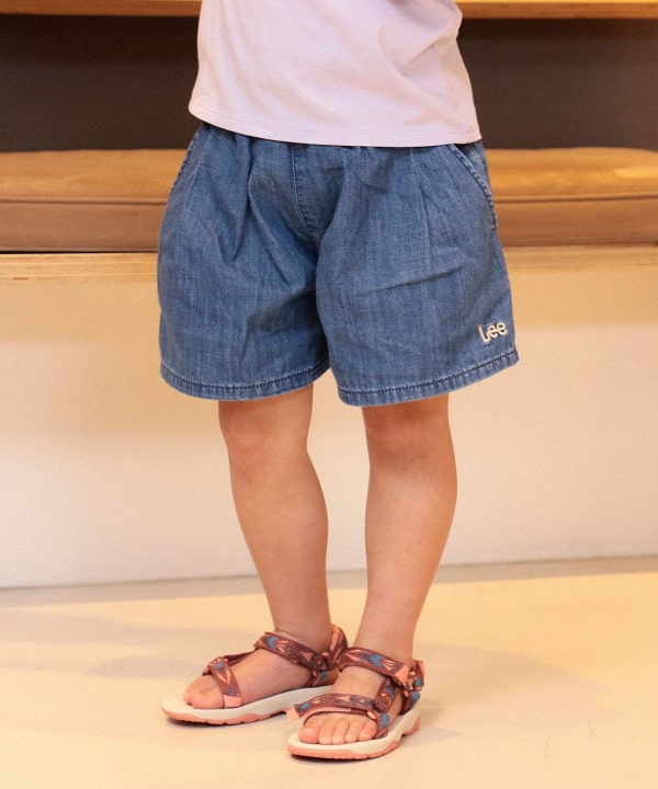 Japanese children's clothing B:MING by BEAMS x Lee denim culottes 110-150cm girls' summer PANTS