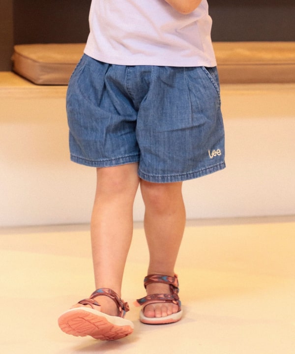 Japanese children's clothing B:MING by BEAMS x Lee denim culottes 110-150cm girls' summer PANTS