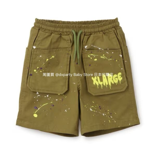 Japanese XLARGE KIDS Large Pocket Sports Shorts 80-140cm Boys Summer PANTS