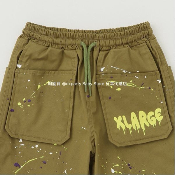 Japanese XLARGE KIDS Large Pocket Sports Shorts 80-140cm Boys Summer PANTS
