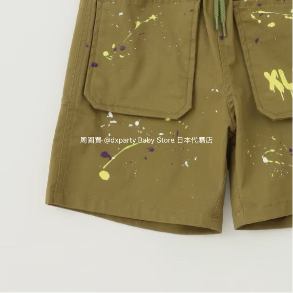 Japanese XLARGE KIDS Large Pocket Sports Shorts 80-140cm Boys Summer PANTS