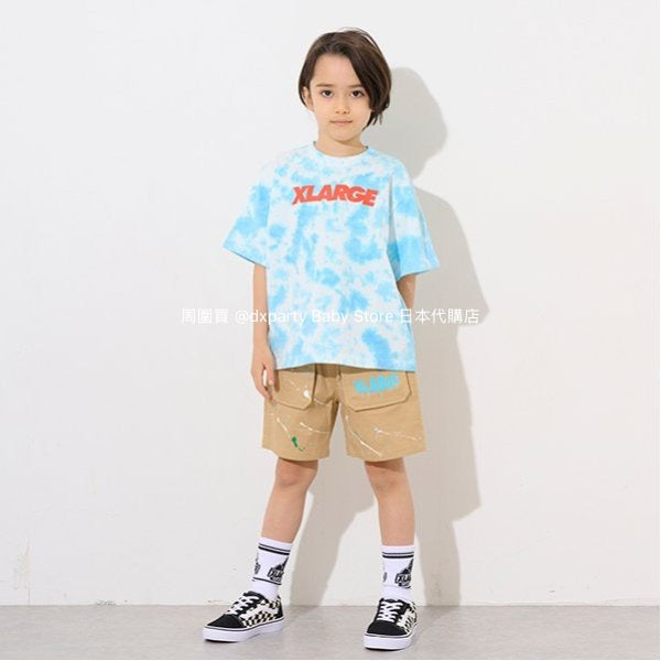Japanese XLARGE KIDS Large Pocket Sports Shorts 80-140cm Boys Summer PANTS