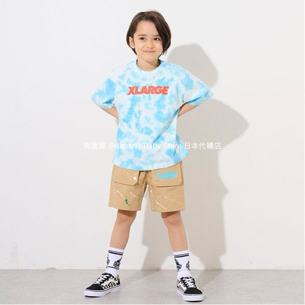Japanese XLARGE KIDS Large Pocket Sports Shorts 80-140cm Boys Summer PANTS