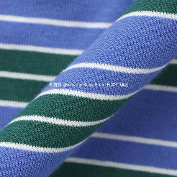 XLARGE KIDS Japanese children's clothing striped logo top 80-140cm boys' summer TOPS