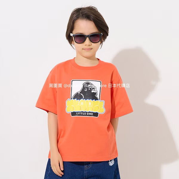 Japanese XLARGE KIDS logo print short-sleeved top 80-140cm boys' summer TOPS