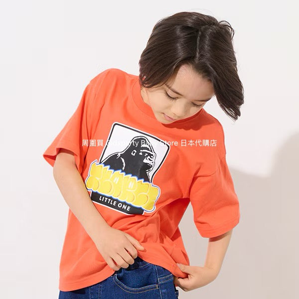 Japanese XLARGE KIDS logo print short-sleeved top 80-140cm boys' summer TOPS