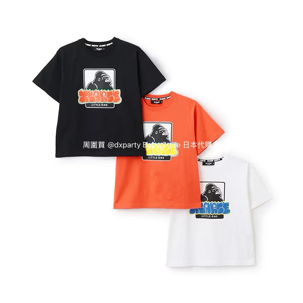 Japanese XLARGE KIDS logo print short-sleeved top 80-140cm boys' summer TOPS