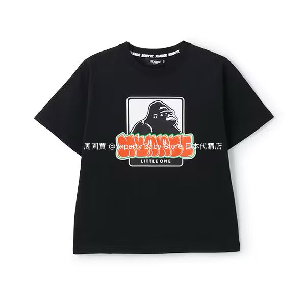 Japanese XLARGE KIDS logo print short-sleeved top 80-140cm boys' summer TOPS