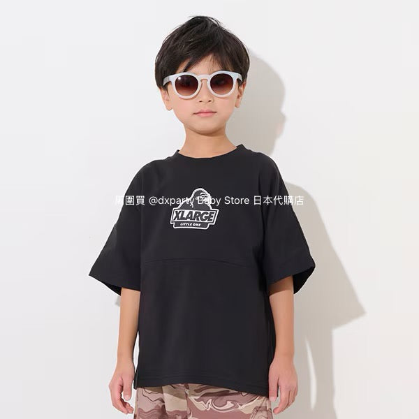 XLARGE KIDS Japanese children's clothing spray-painted logo top 80-140cm boys' summer TOPS