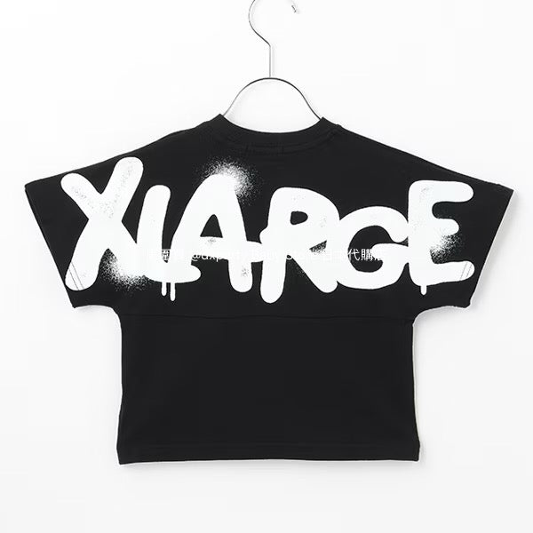 XLARGE KIDS Japanese children's clothing spray-painted logo top 80-140cm boys' summer TOPS