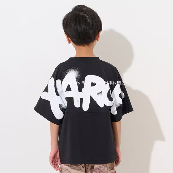 XLARGE KIDS Japanese children's clothing spray-painted logo top 80-140cm boys' summer TOPS