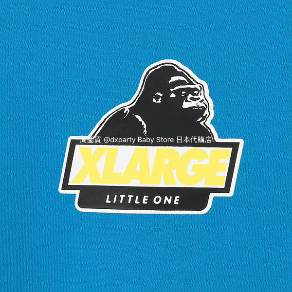 XLARGE KIDS Japanese children's clothing spray-painted logo top 80-140cm boys' summer TOPS