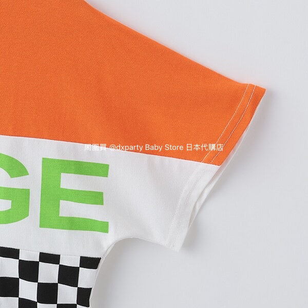 XLARGE KIDS (Japanese children's clothing) cool-to-touch quick-drying colorblock short-sleeved tops (80-140cm) for boys (summer TOPS)