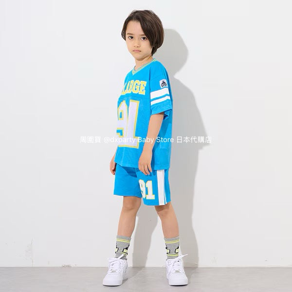 XLARGE KIDS Mesh Sports Two-Piece Suit (80-140cm) for Boys (Summer TOPS PANTS)