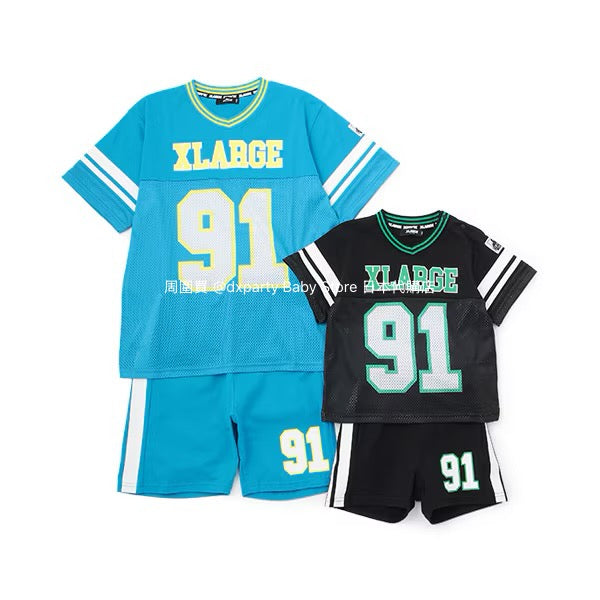 XLARGE KIDS Mesh Sports Two-Piece Suit (80-140cm) for Boys (Summer TOPS PANTS)