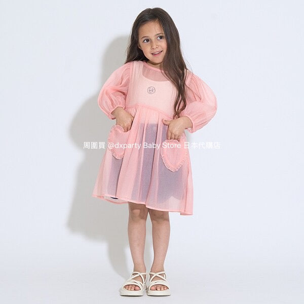 Japanese children's clothing Ly# mine 2Way two-piece sheer jacket 100-150cm girls summer outerwear