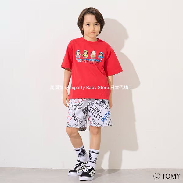 Japanese XLARGE KIDS Graffiti Print Shorts 80-140cm Boys Summer PANTS