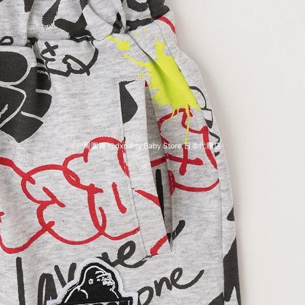 Japanese XLARGE KIDS Graffiti Print Shorts 80-140cm Boys Summer PANTS