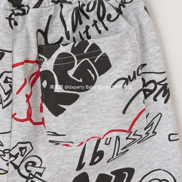 Japanese XLARGE KIDS Graffiti Print Shorts 80-140cm Boys Summer PANTS