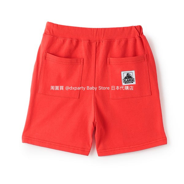 XLARGE KIDS Japanese children's clothing large logo print shorts 80-140cm boys' summer PANTS
