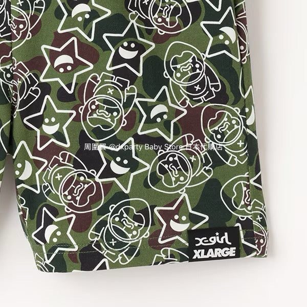 Japanese XLARGE KIDS Camouflage Shorts 80-140cm Boys Summer PANTS