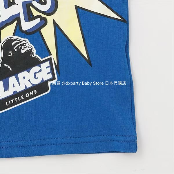 XLARGE KIDS Japanese children's clothing cool series artistic style logo top 80-140cm boys' summer TOPS