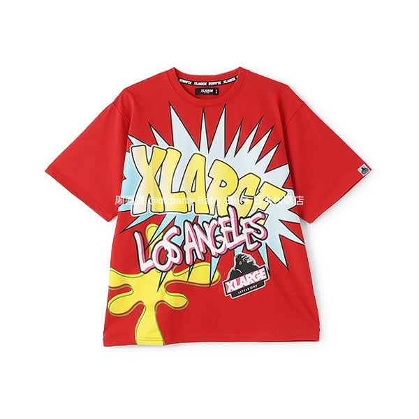 XLARGE KIDS Japanese children's clothing cool series artistic style logo top 80-140cm boys' summer TOPS