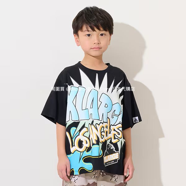 XLARGE KIDS Japanese children's clothing cool series artistic style logo top 80-140cm boys' summer TOPS