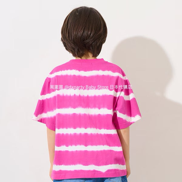 XLARGE KIDS Japanese children's clothing striped tie-dye logo top 90-140cm boys' summer TOPS
